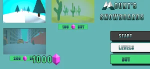 Mounts snowboard : Skiing Screenshot 2