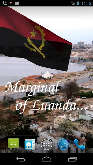 Angola Flag Live Wallpaper Screenshot 1