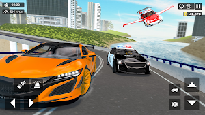 Real Police Flying Car Game 3D Screenshot 2