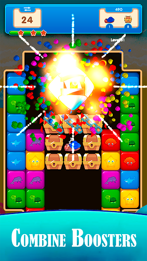 Water World Match: Rescue Pets Screenshot 2
