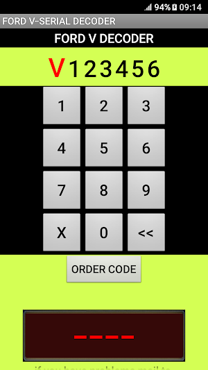 Ford V-Serial Decoder English Version Screenshot 2