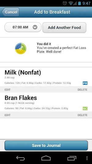 Food Lovers Fat Loss Screenshot 2