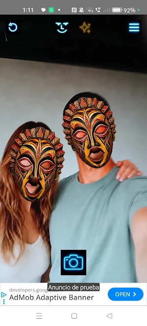 Face Mask Camera FX Screenshot 1