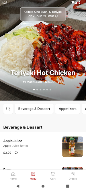 Koibito One Sushi & Teriyaki Screenshot 1