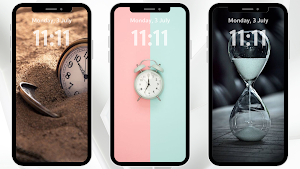 Time Wallpaper Lockscreen Screenshot 0