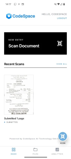 CodeSpace OCR Scanner Screenshot 0