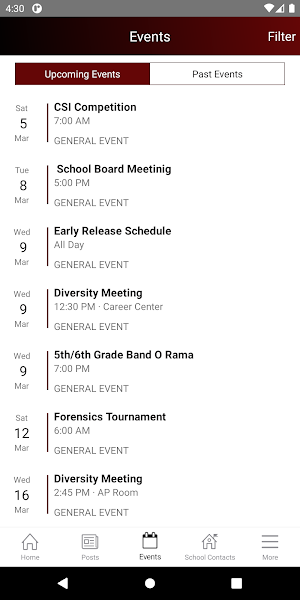 School District of Westosha Screenshot 2