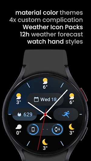 Weather Analog: Watch face Screenshot 3