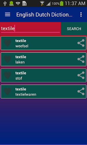 Free English Dutch Dictionary Screenshot 1