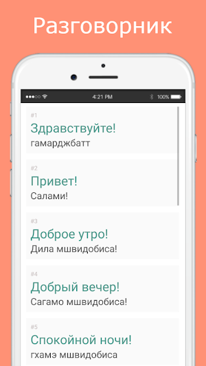 Русско-грузинский разговорник Screenshot 1