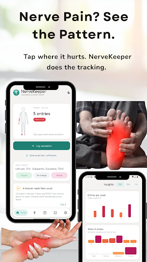 NerveKeeper: Neuropathy Log Screenshot 1