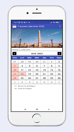 Français Calendrier 2022 Screenshot 0
