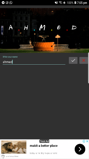 Friends' name creator Screenshot 1