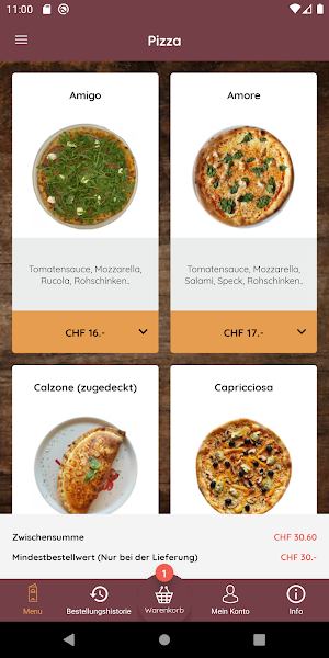 Amigo Pizza Screenshot 0