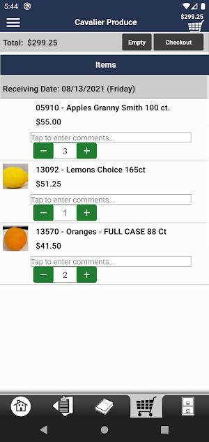 Cavalier Produce Online Screenshot 3
