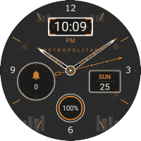 Copper City - watch face