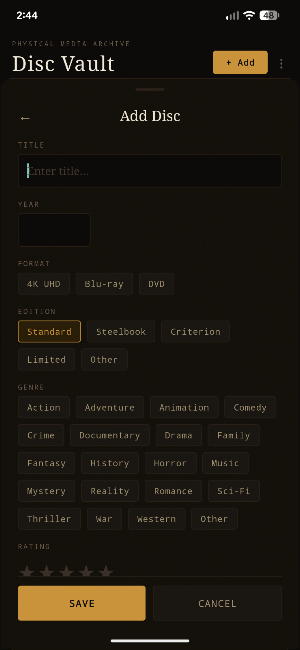 Disc Hoard: Movie Collection Screenshot 3