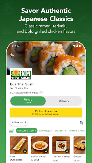 Bua Thai Sushi Screenshot 1