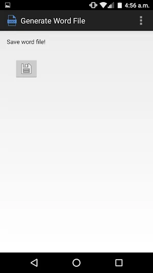 Generate Word File Screenshot 0