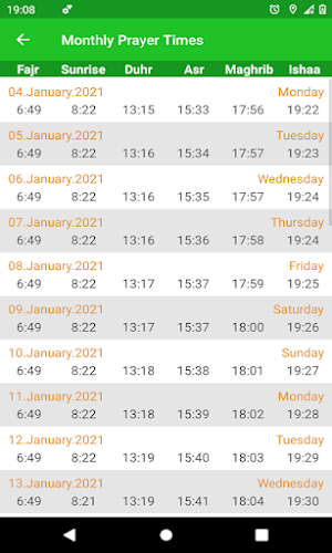 Prayer Time & Qibla Direction Screenshot 2