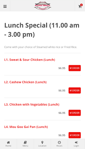 Orient House Chinese & Sushi Screenshot 1
