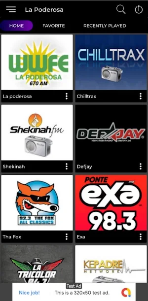 Poderosa 670 radio station Screenshot 2