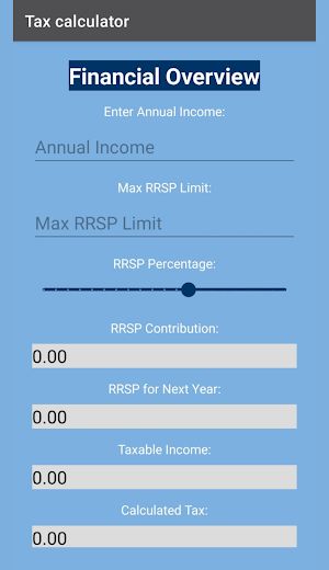 Simple Tax Calculator App Screenshot 1