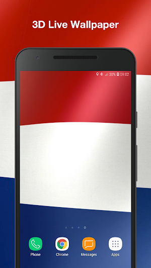 3d Netherlands Flag Wallpaper Screenshot 0