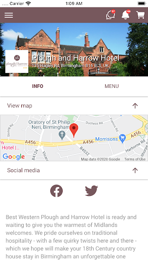 Plough and Harrow Hotel Screenshot 1