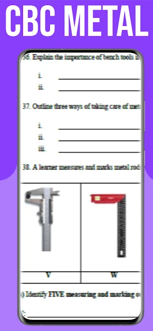 Metal Tech Grade 10 CBC Exams Screenshot 1