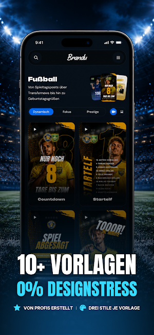 Brandu - Fußball Reels & Posts Screenshot 1