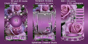 Tender Roses 3D Next Launcher theme Screenshot 1