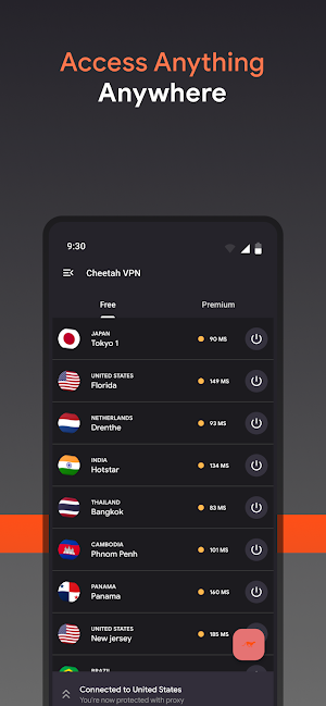 Cheetah VPN : Private & Safe Screenshot 2