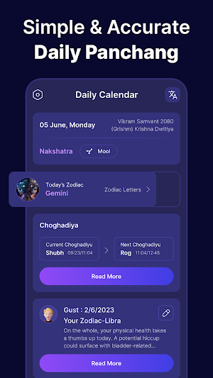 Horoscope - Hindu Calendar Screenshot 0