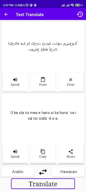 Arabic To Hawaiian Translator Screenshot 1