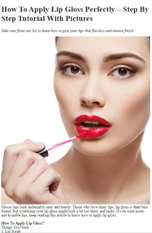 How To Apply Lip Gloss Perfect Screenshot 2