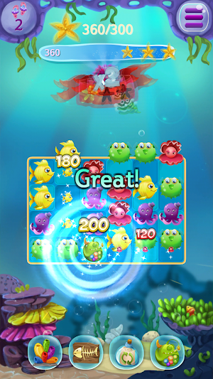 Ocean Match 3: Sea Quest Screenshot 0