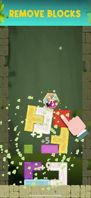 Temple Fall - Hexagon Drop Screenshot 1