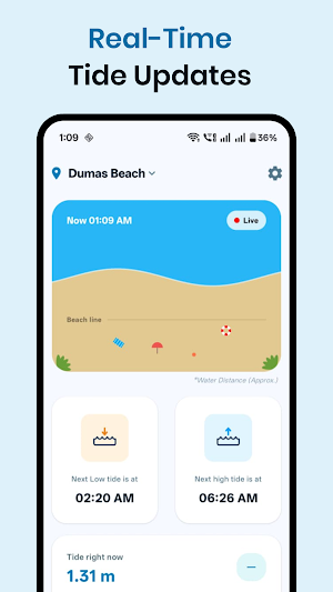 Sea Face: Tide Near Me Screenshot 0