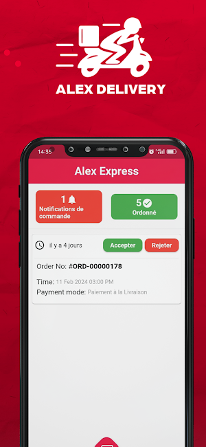 AlexExpress Livreur Screenshot 0