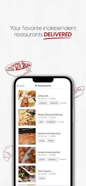 Shoreline Menus Screenshot 1