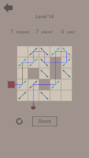 Lasers & Mirrors Puzzle Screenshot 0