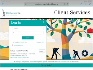 ManhattanLife Client Services Screenshot 1