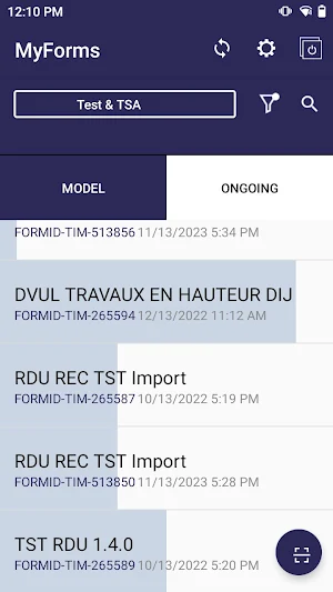 MyForms Screenshot 1