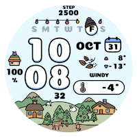 NW121: DIgital watch face