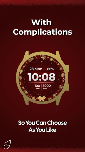 Simple Christmas Watch Face Screenshot 1