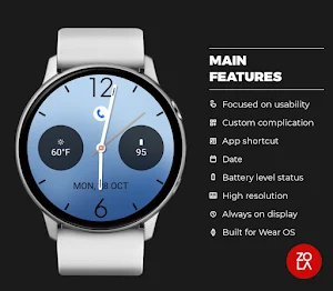 Fresh Blue Watch Face Screenshot 1