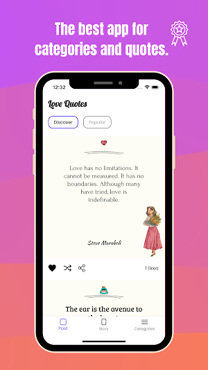 Love & Relationship Quotes Pro Screenshot 0