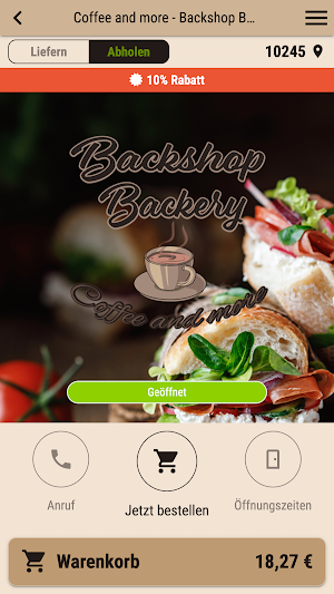 Coffeeandmore Backshop Backery Screenshot 0
