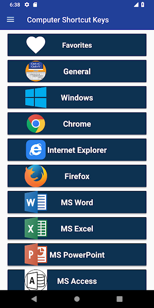 Computer Shortcut Keys Screenshot 0